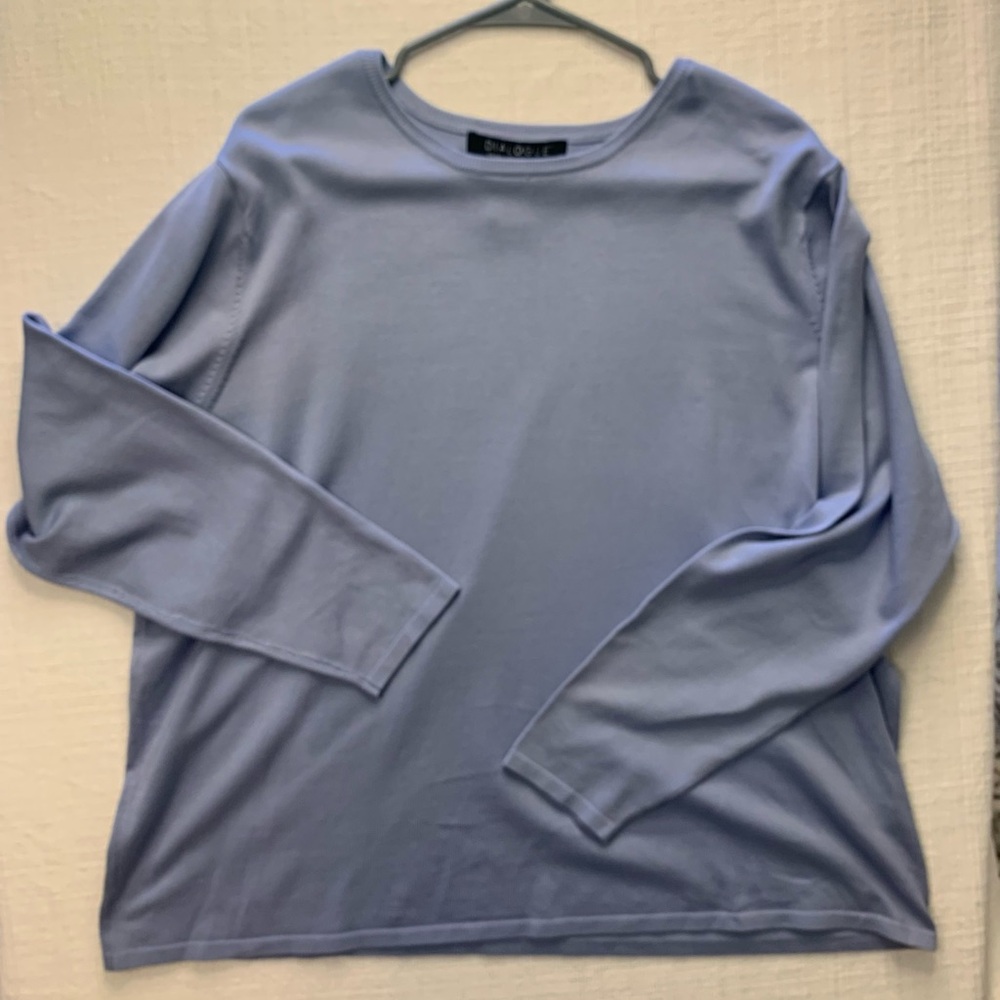 Dialogue Light Blue Crew Neck Sweater